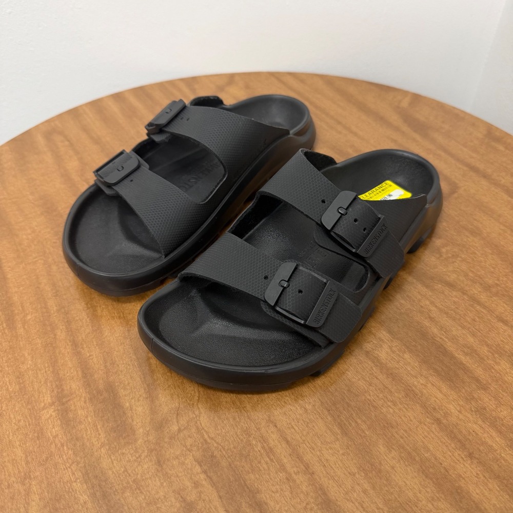 Birkenstock Mogami Terra Sandals Womens 37 Black Two Strap Waterproof size 6.5-7